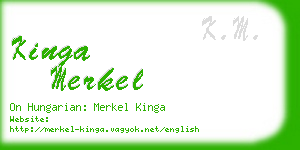 kinga merkel business card